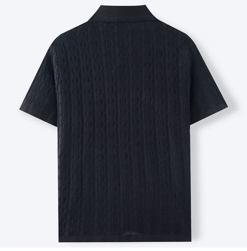 Men’s Retro Jacquard Polo