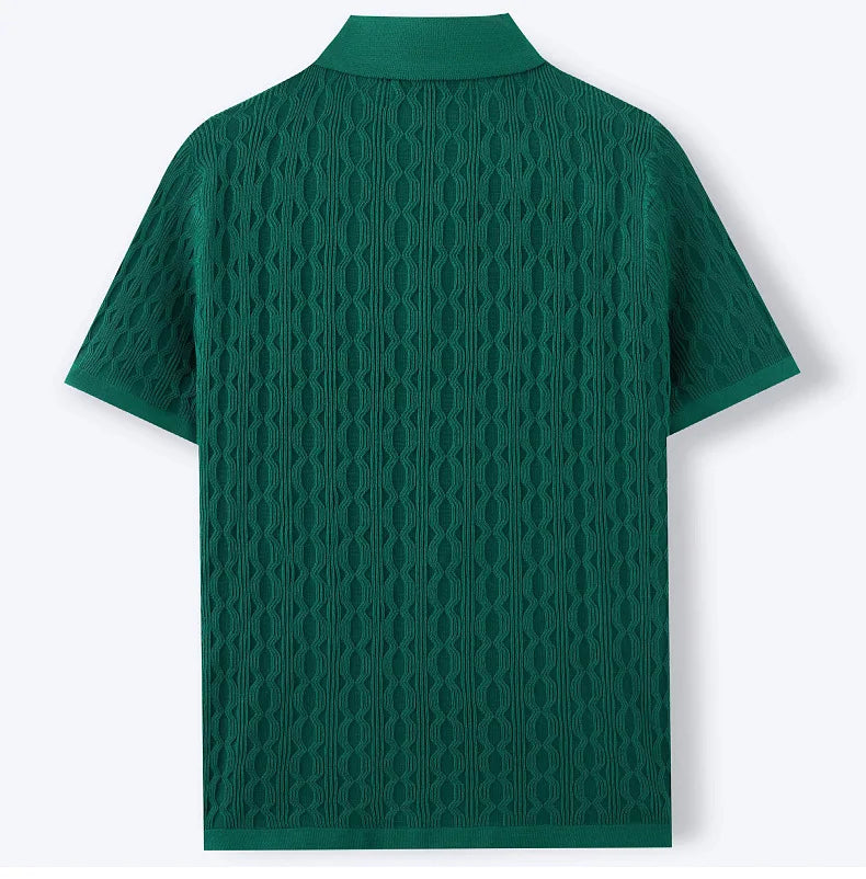 Men’s Retro Jacquard Polo