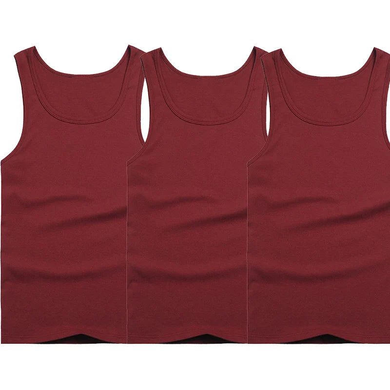 Trendy Sleeveless Undershirts – 3-Pack Sports Shirts
