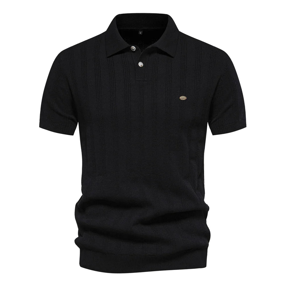 Modern Ribbed Polo – Effortlessly Cool Look