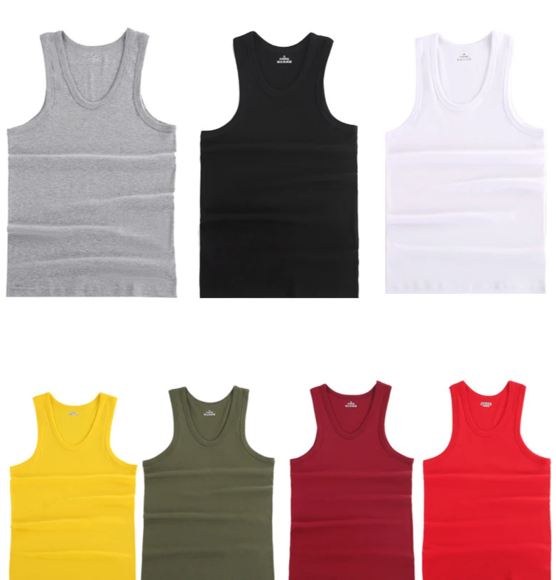 Trendy Sleeveless Undershirts – 3-Pack Sports Shirts