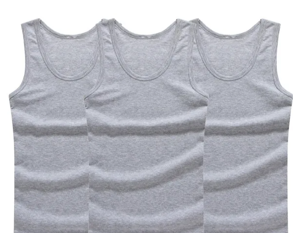 Trendy Sleeveless Undershirts – 3-Pack Sports Shirts