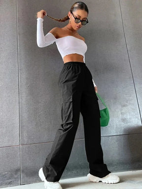 Women’s High Waist Cargo Joggers