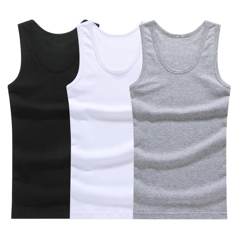 Trendy Sleeveless Undershirts – 3-Pack Sports Shirts