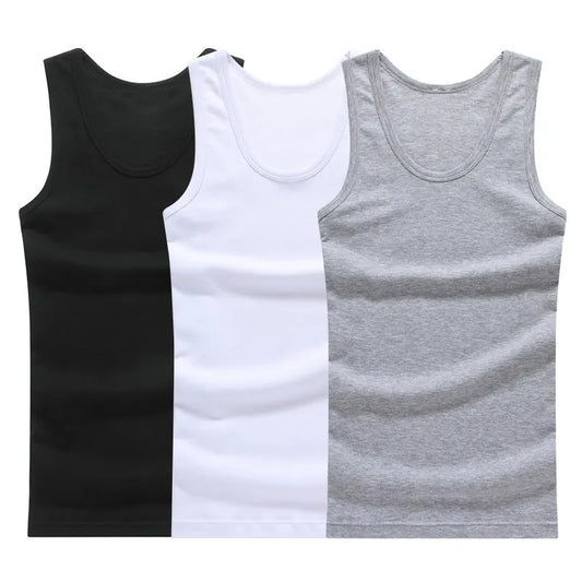 Trendy Sleeveless Undershirts – 3-Pack Sports Shirts