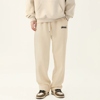 Men's Straight Fit Jogging Pants – Casual Drawstring Pants