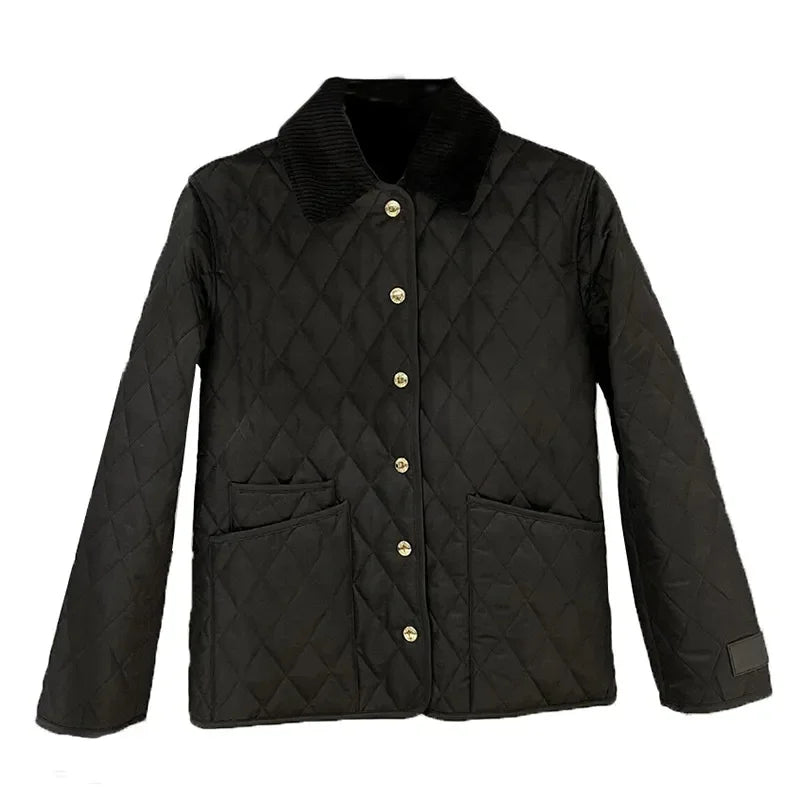 Diamond Quilted Puffer Coat