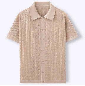 Men’s Retro Jacquard Polo