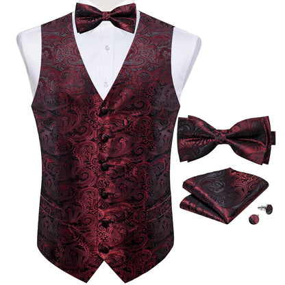 Paisley Tuxedo Vest Set