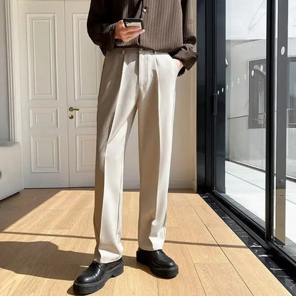 Men’s Korean Wide-Leg Pants