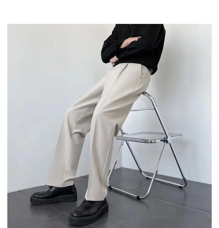 Men’s Korean Wide-Leg Pants