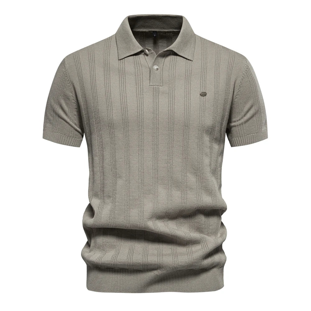 Modern Ribbed Polo – Effortlessly Cool Look