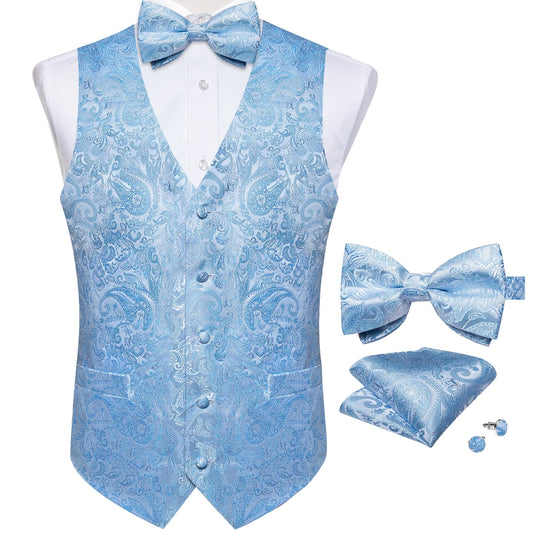 Paisley Tuxedo Vest Set