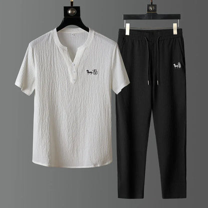Casual Men's Two-Piece Set - Summer Fashion Loose Fit