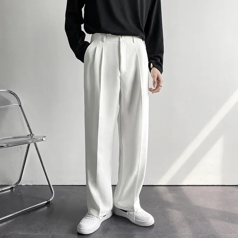 Men’s Korean Wide-Leg Pants