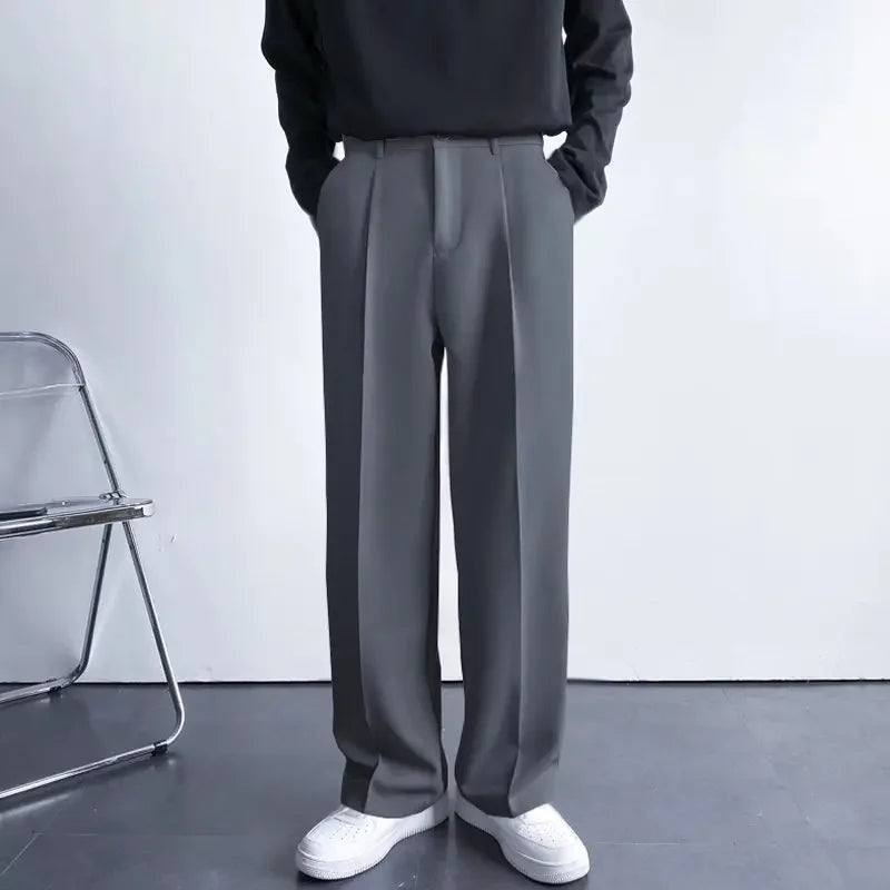 Men’s Korean Wide-Leg Pants