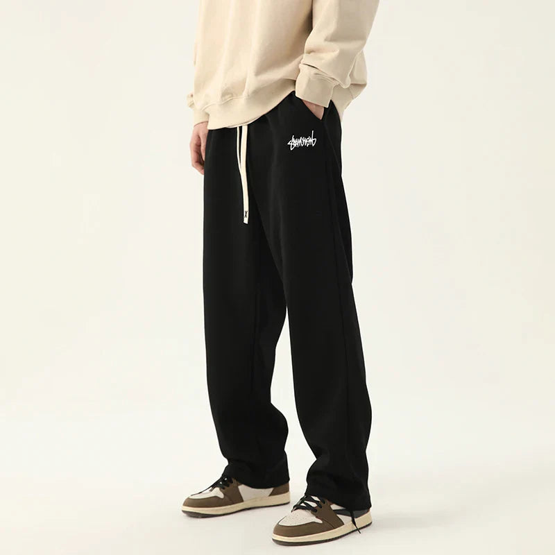 Men's Straight Fit Jogging Pants – Casual Drawstring Pants