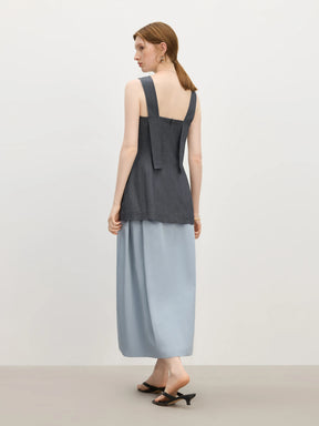 Sleeveless Summer Top – Tailored Waist Detail