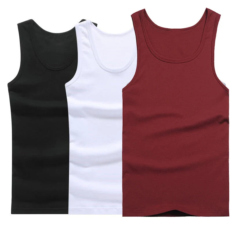 Trendy Sleeveless Undershirts – 3-Pack Sports Shirts