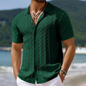 Men’s Retro Jacquard Polo