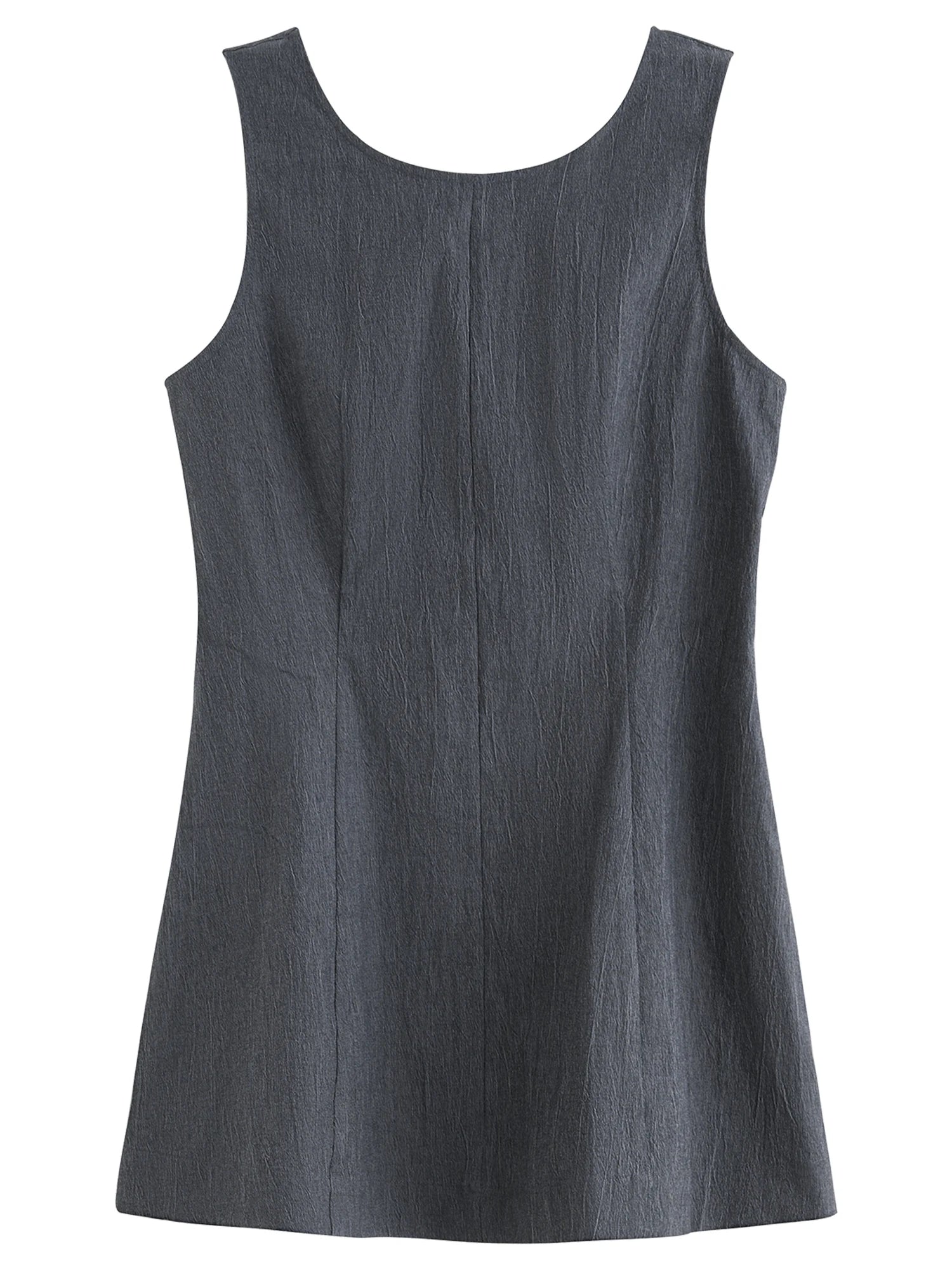 Sleeveless Summer Top – Tailored Waist Detail
