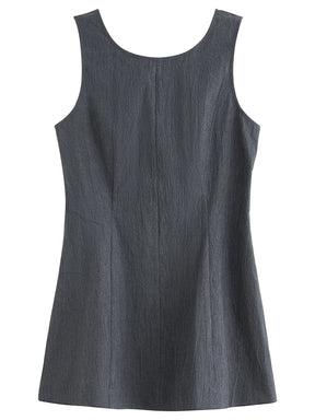 Sleeveless Summer Top – Tailored Waist Detail