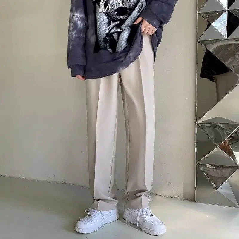Men’s Korean Wide-Leg Pants