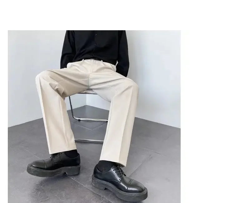 Men’s Korean Wide-Leg Pants