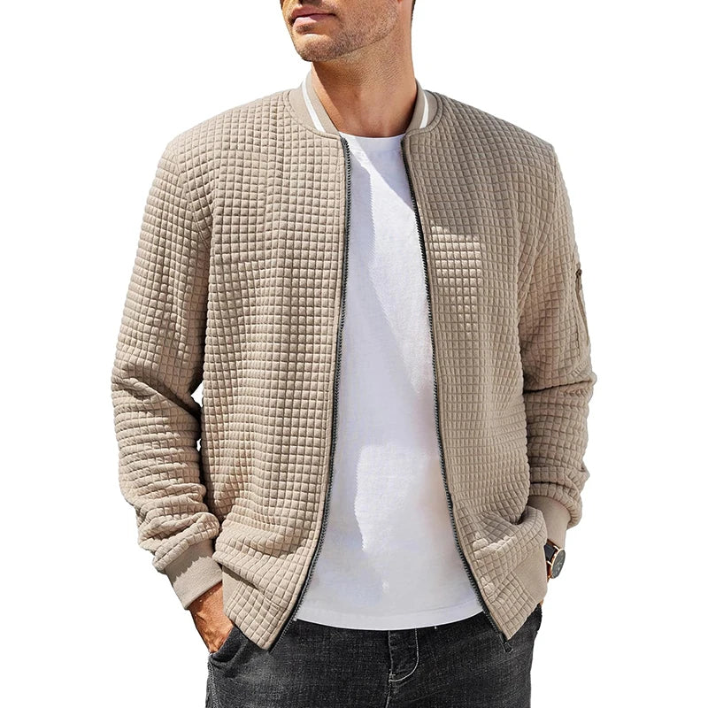 Men's jacket with zipper