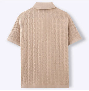 Men’s Retro Jacquard Polo