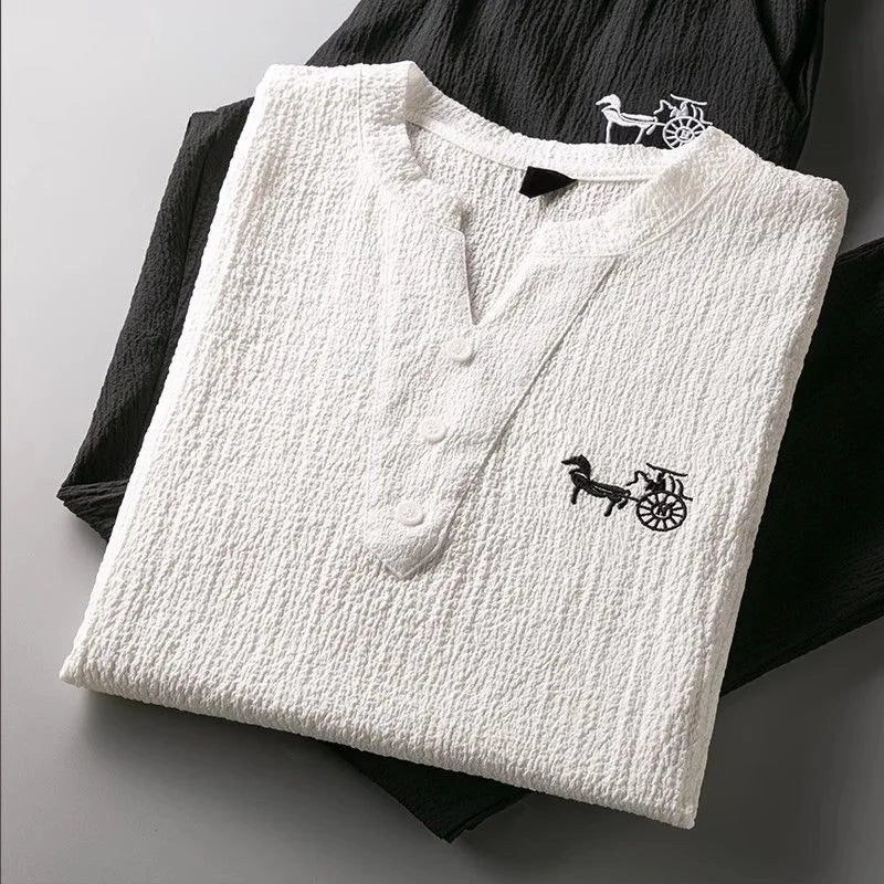 Casual Men's Two-Piece Set - Summer Fashion Loose Fit