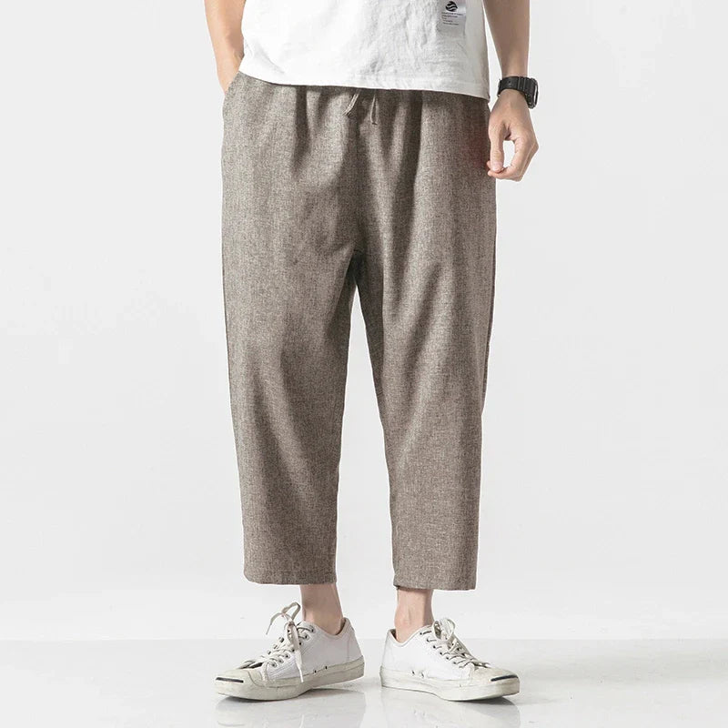 Trendy Men's Ankle-Length Trousers – Breathable & Modern Design
