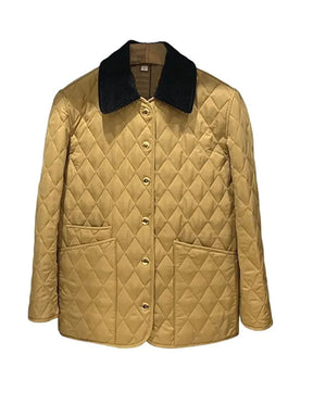 Diamond Quilted Puffer Coat