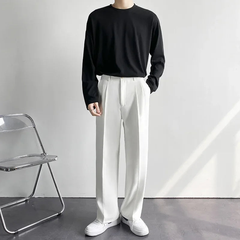 Men’s Korean Wide-Leg Pants