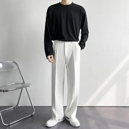 Men’s Korean Wide-Leg Pants