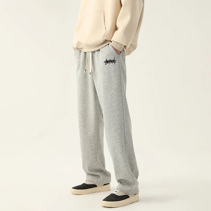 Men's Straight Fit Jogging Pants – Casual Drawstring Pants