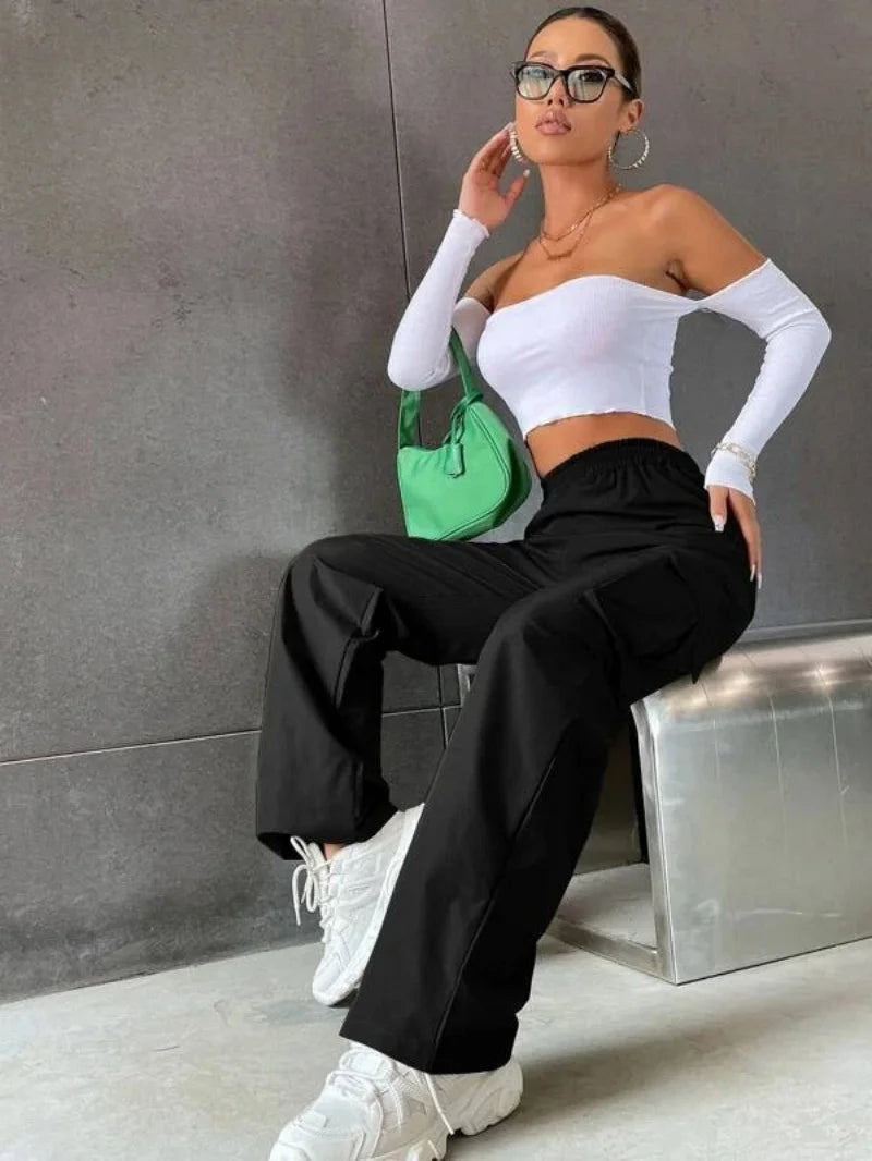 Women’s High Waist Cargo Joggers