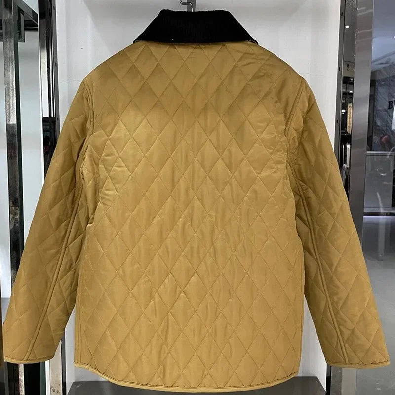 Diamond Quilted Puffer Coat