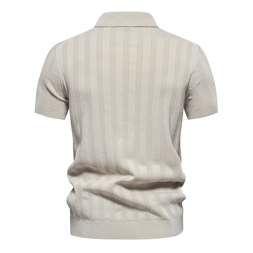 Modern Ribbed Polo – Effortlessly Cool Look