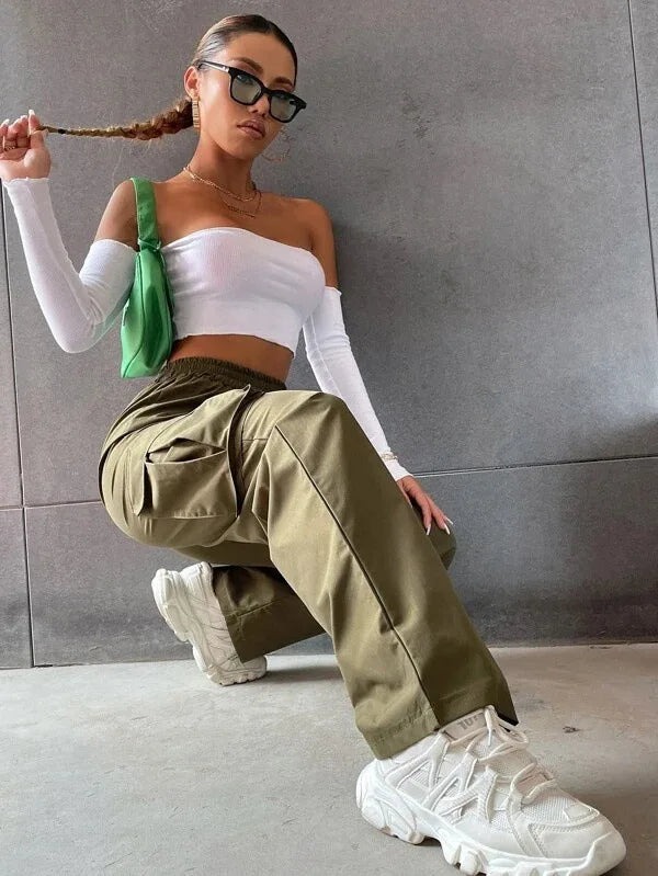 Women’s High Waist Cargo Joggers