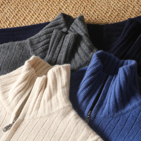 Merino Wool Zip Cardigan