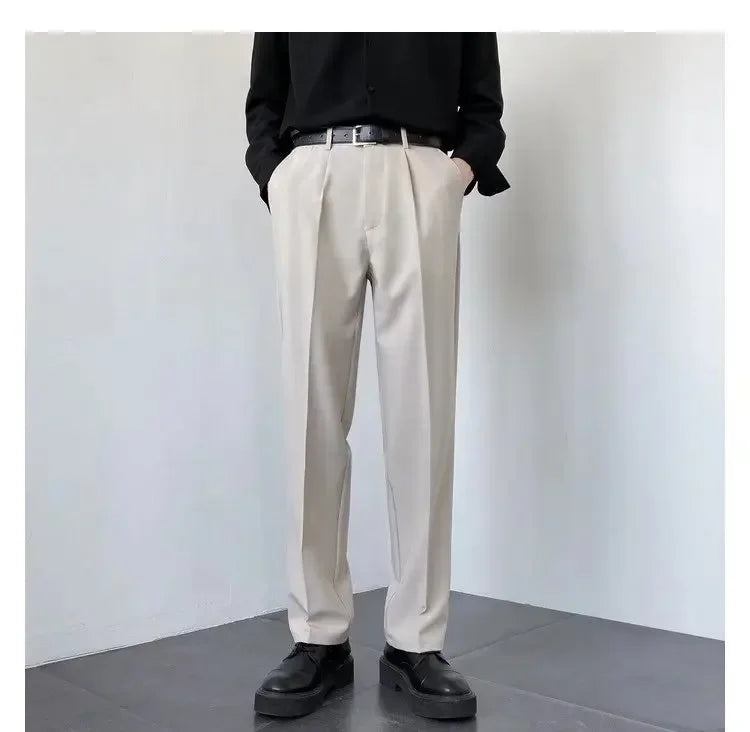 Men’s Korean Wide-Leg Pants
