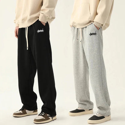 Men's Straight Fit Jogging Pants – Casual Drawstring Pants