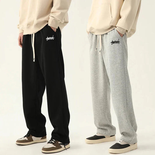 Men's Straight Fit Jogging Pants – Casual Drawstring Pants