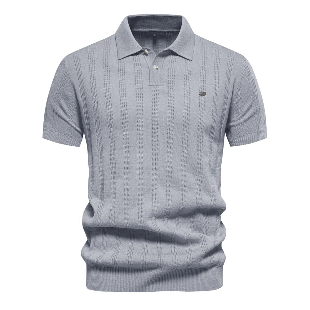 Modern Ribbed Polo – Effortlessly Cool Look
