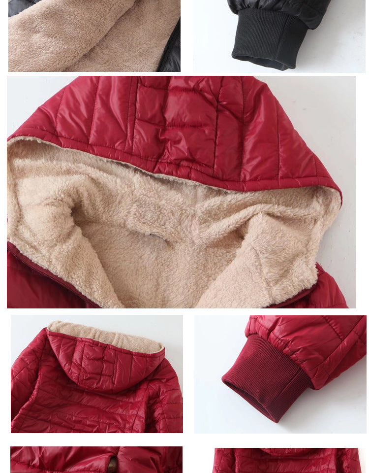 Hooded Mid-Length Cotton Coat