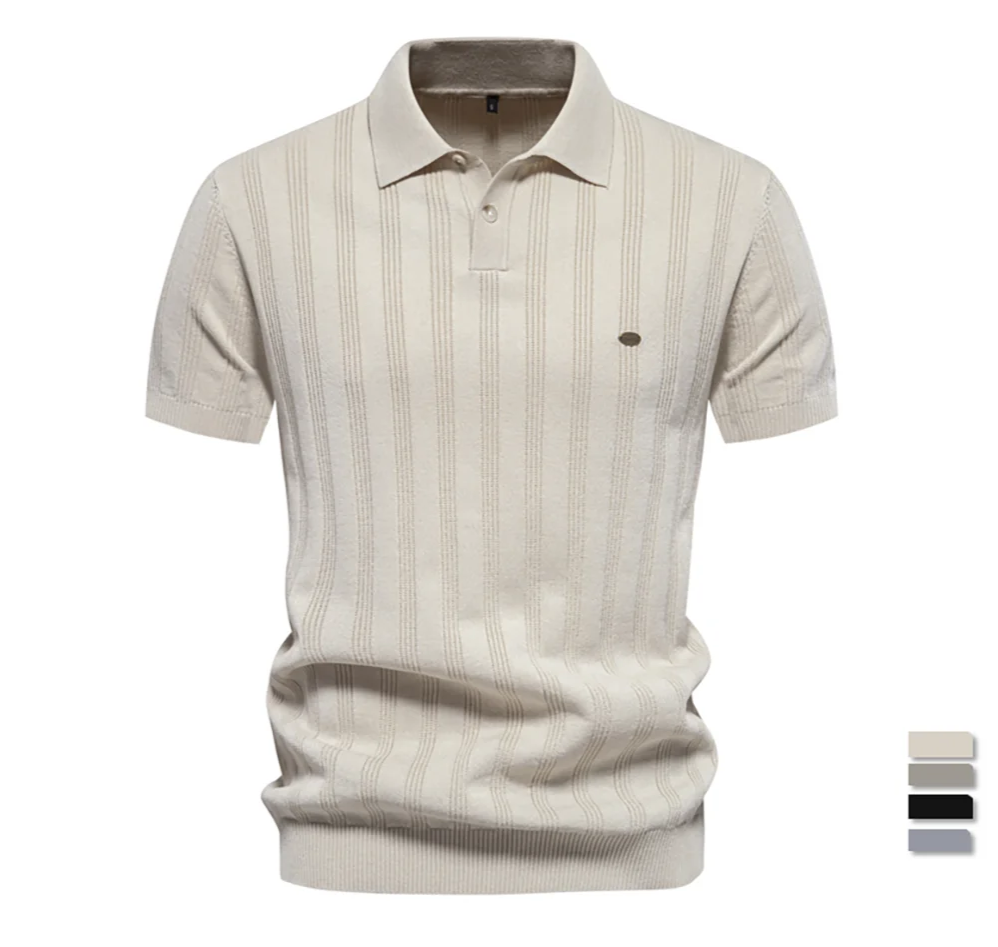 Modern Ribbed Polo – Effortlessly Cool Look