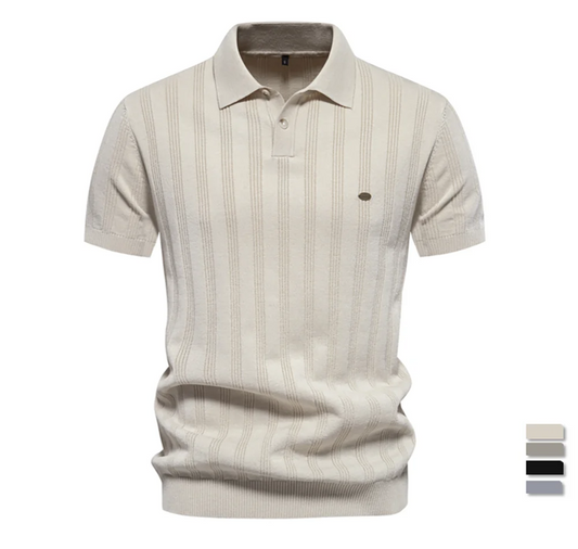 Modern Ribbed Polo – Effortlessly Cool Look